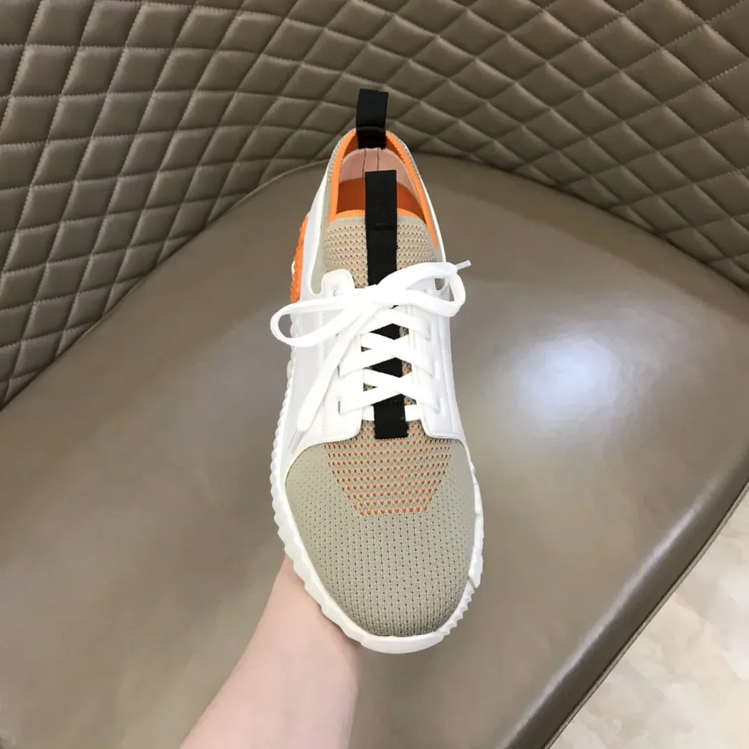 Hermes Depart Sneakers White in Light Grey Hermes Depart Sneakers White in Light Grey