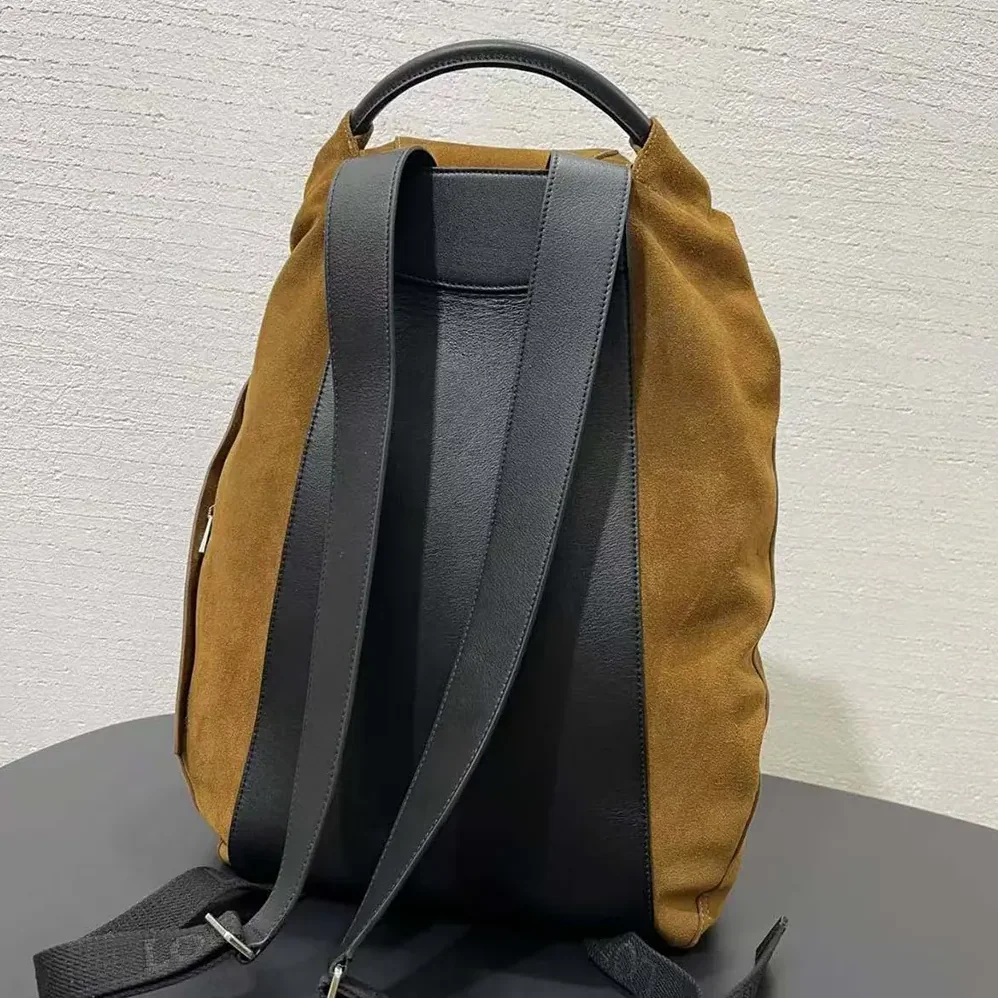 Loewe Flamenco Backpack in Pressed Suede for Unisex Loewe Flamenco Backpack in Pressed Suede for Unisex