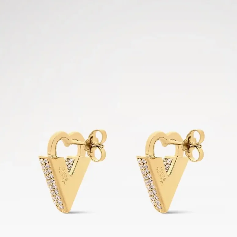 Louis Vuitton Love Earrings Yellow Gold Hardware