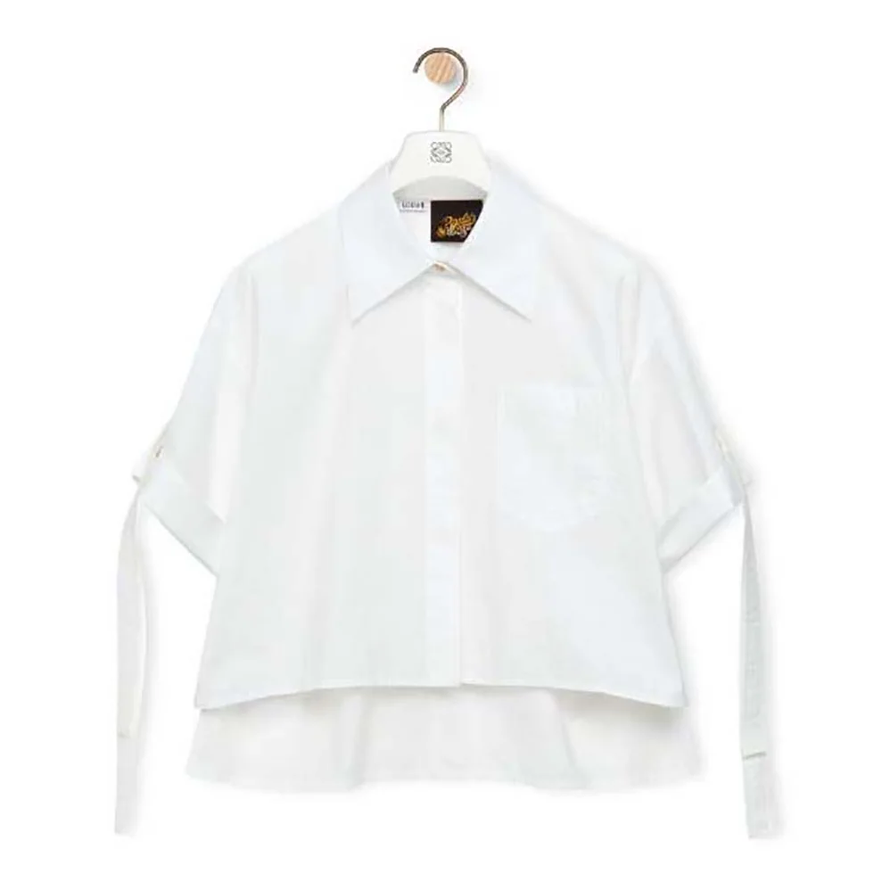 Loewe Cropped Workwear Shirt in Cotton for Women