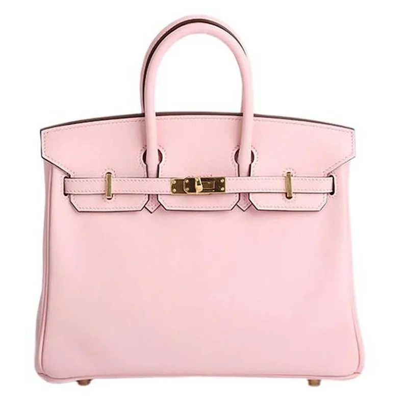 Hermes Birkin 25 Bag in Togo Leather with Gold Hardware in Pink Hermes Birkin 25 Bag in Togo Leather with Gold Hardware in Pink