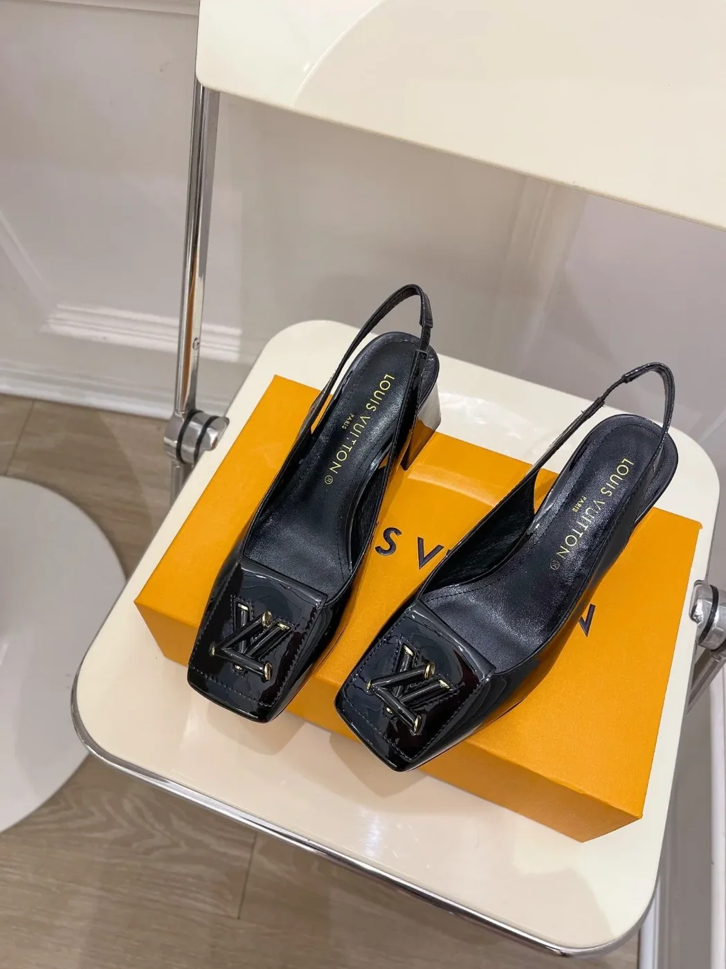 Louis Vuitton Shake Slingback Pump Black 1AB0TR