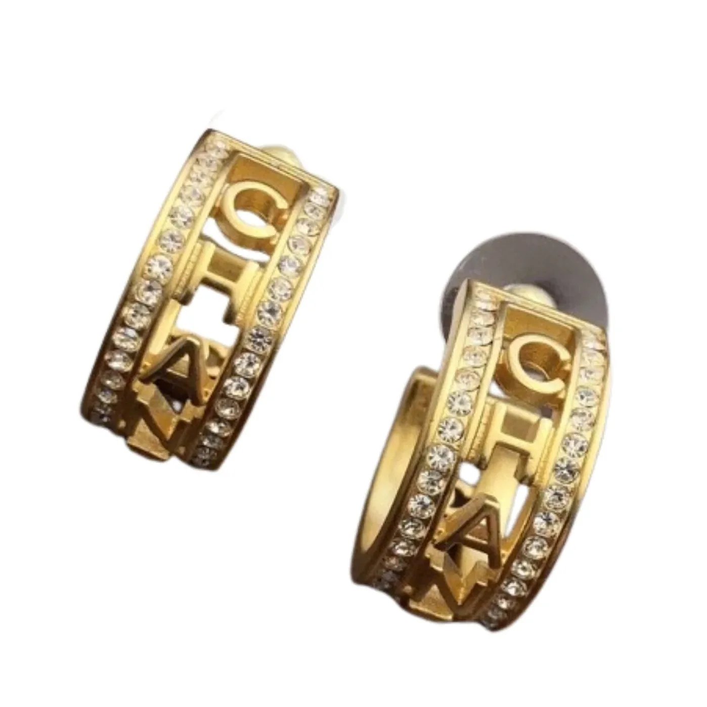 Chanel Round Earrings Gold Chanel Round Earrings Gold
