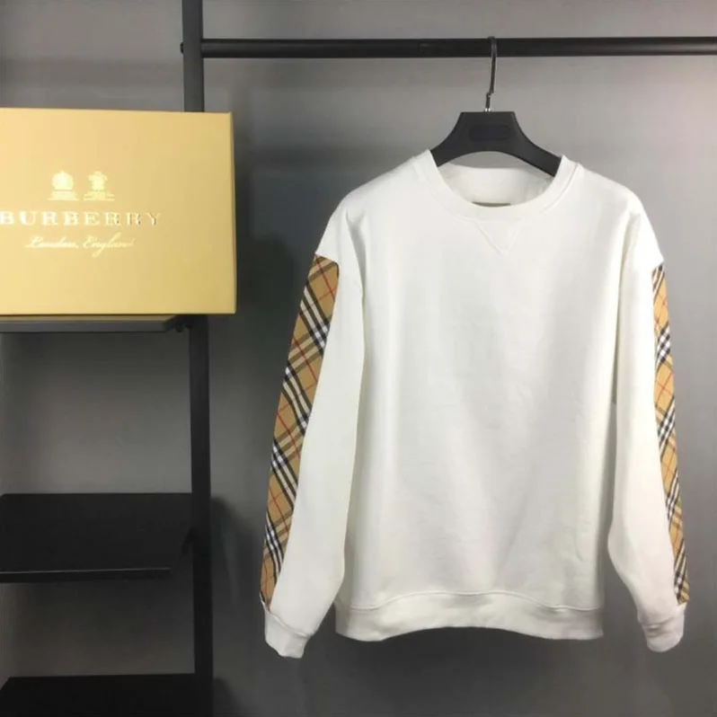 Burberry Vintage Check Detail Cotton Blend Sweatshirt for Unisex