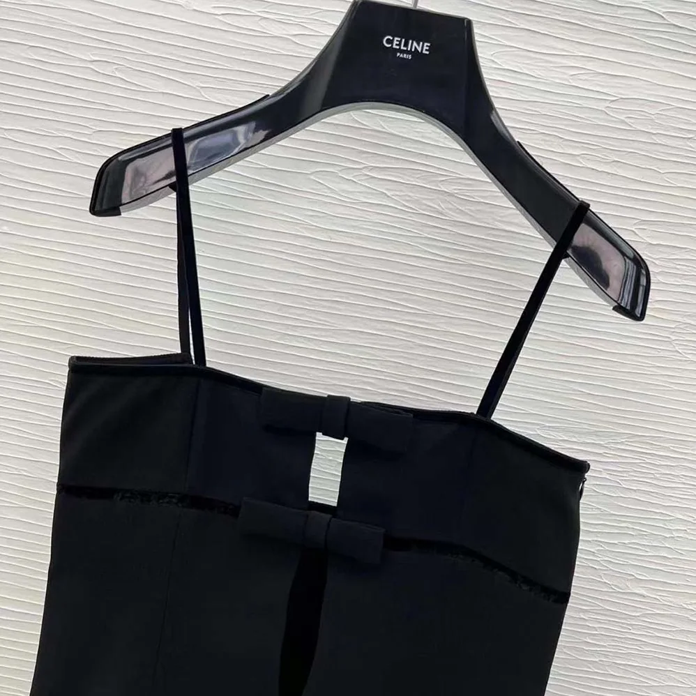 Celine Trapeze Mini Dress in Double Wool-Black 2R91L066V.38NO for Women Celine Trapeze Mini Dress in Double Wool-Black 2R91L066V.38NO for Women