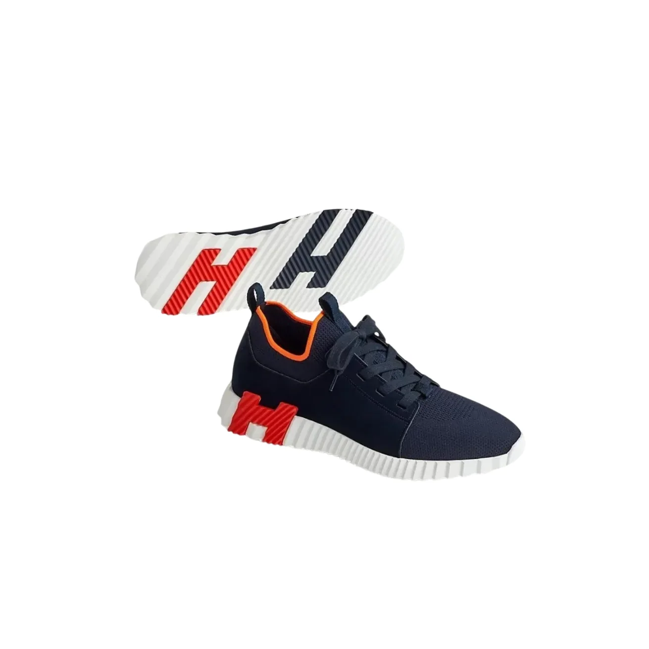 Hermes Depart Slip in On Sneakers Navy Blue Hermes Depart Slip in On Sneakers Navy Blue