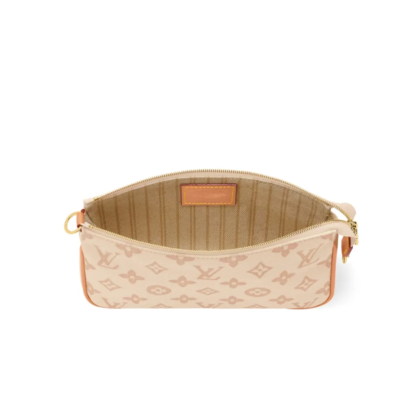 Louis Vuitton Pochette Accessoires Shoulder Bag / Linen Monogram Origine Gold Hardware