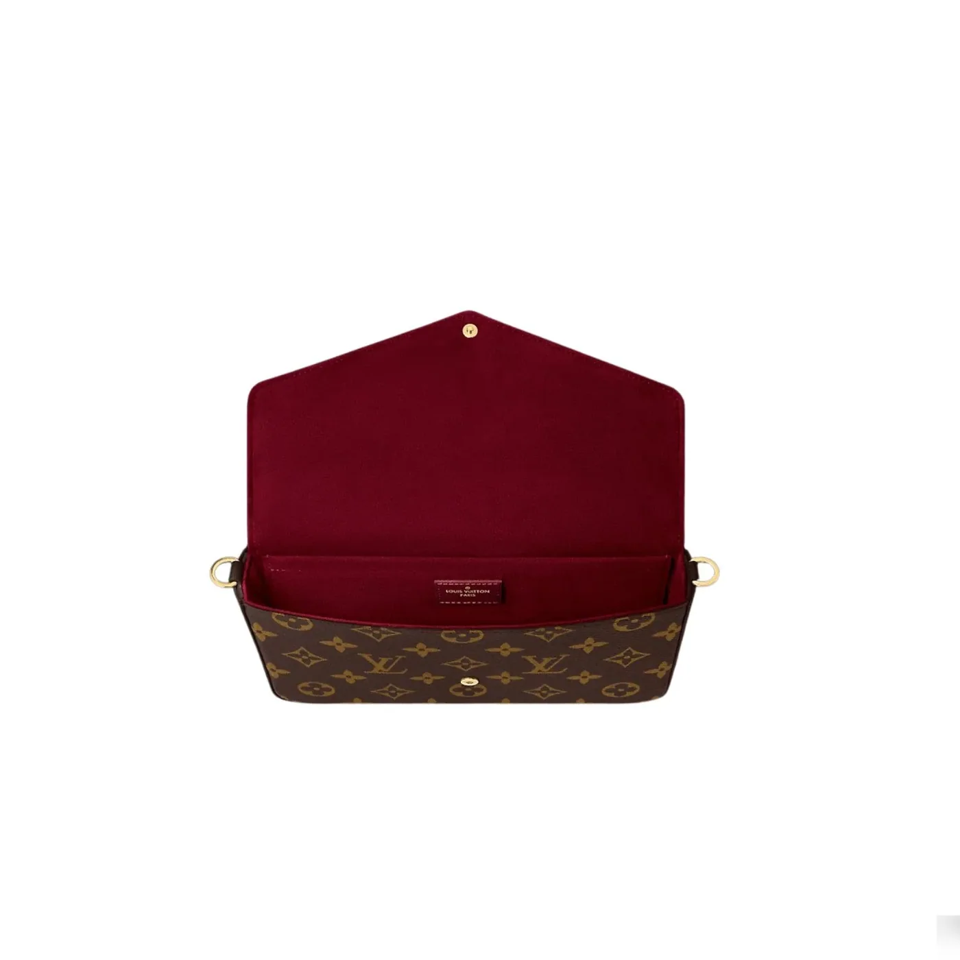 Louis Vuitton Pochette Felicie Shoulder Bag / Fuchsia Monogram Canvas Gold Hardware Louis Vuitton Pochette Felicie Shoulder Bag / Fuchsia Monogram Canvas Gold Hardware