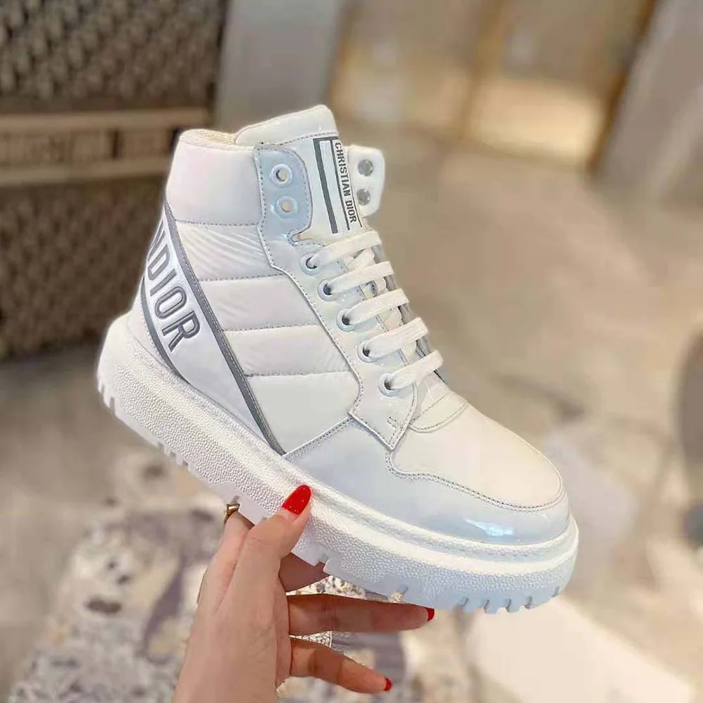 Dior D-Player Sneaker White Quilted Nylon for Women Dior D-Player Sneaker White Quilted Nylon for Women