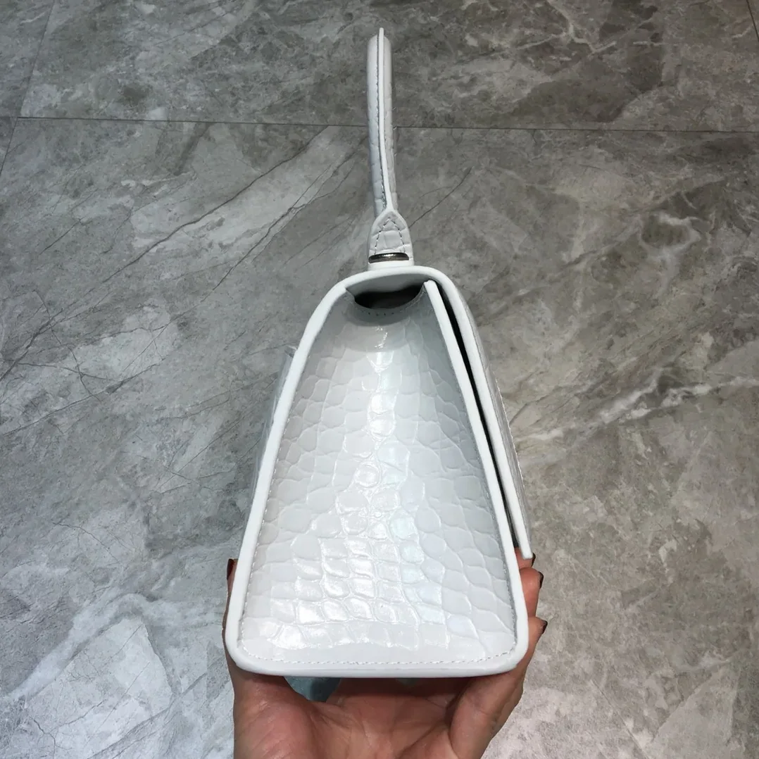 Balenciaga Hourglass Small Handbag In White