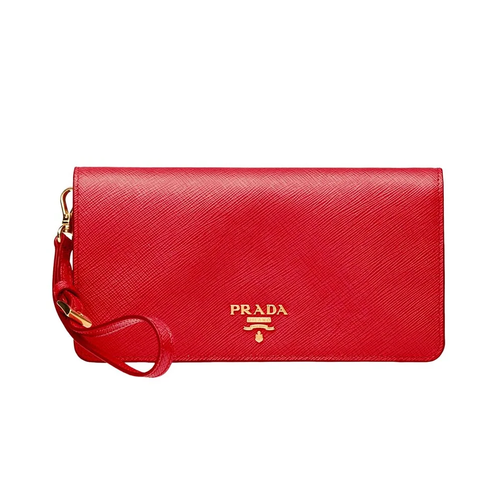 Prada Saffiano Leather Mini Bag for Women in Red Prada Saffiano Leather Mini Bag for Women in Red