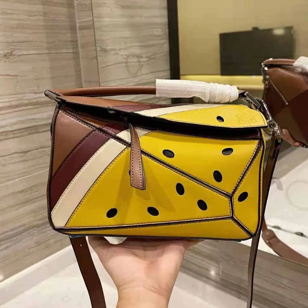 Loewe Passion Fruit Mini Puzzle Bag in Classic Calfskin for Women