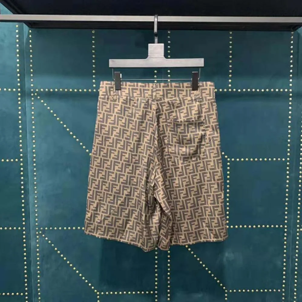 Fendi Bermudas Brown Fabric Pants for Men Fendi Bermudas Brown Fabric Pants for Men
