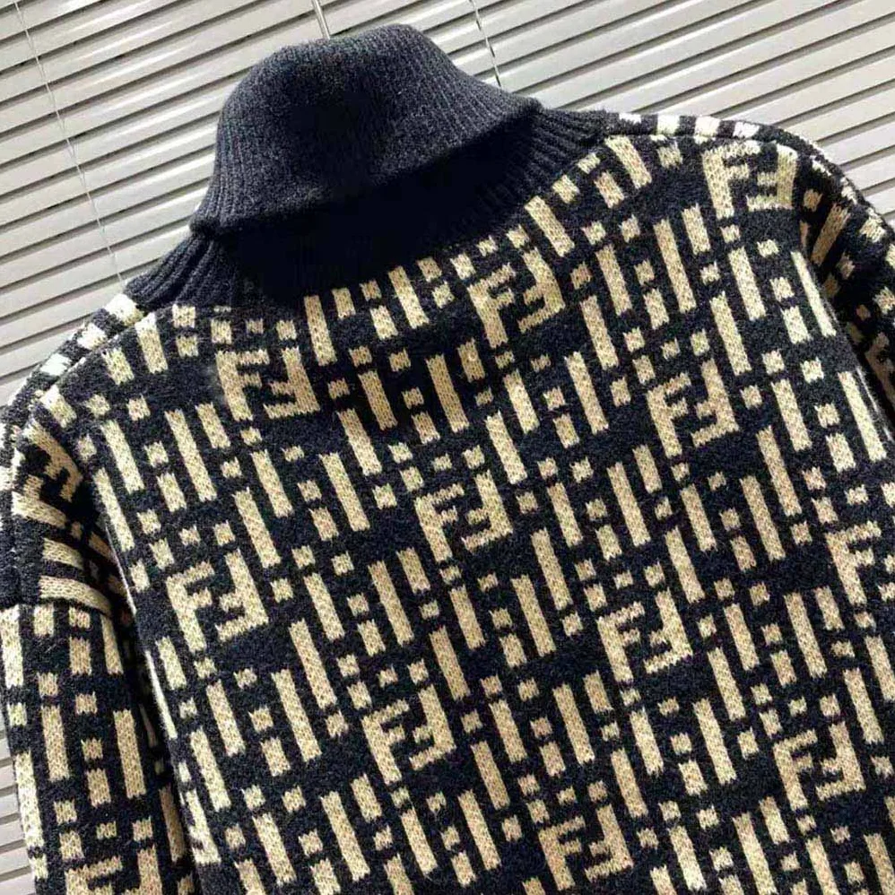 Fendi Regular-fit Sweater with High Collar for Women