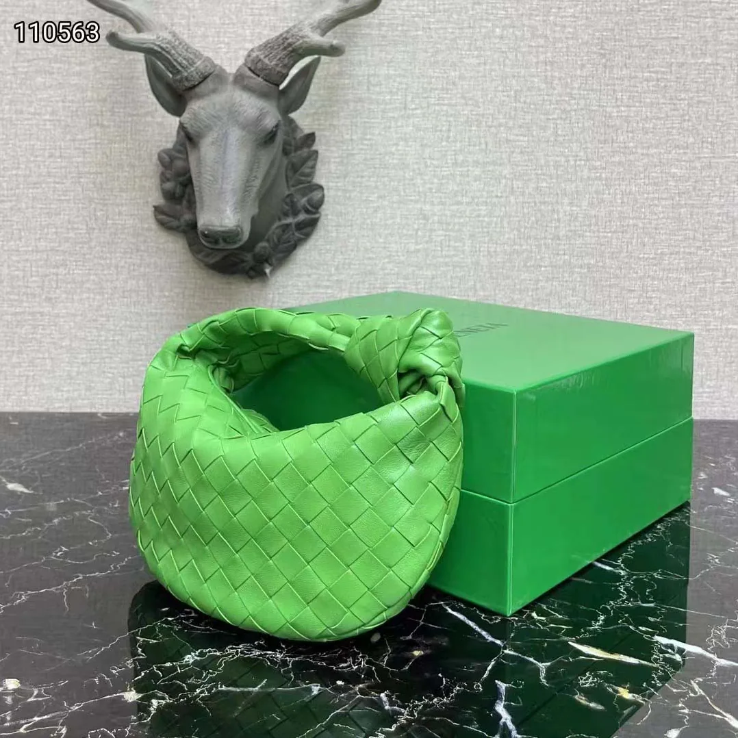Bottega Veneta Mini Jodie Intrecciato Parakeet Leather Tote Bag for Women in Green Bottega Veneta Mini Jodie Intrecciato Parakeet Leather Tote Bag for Women in Green