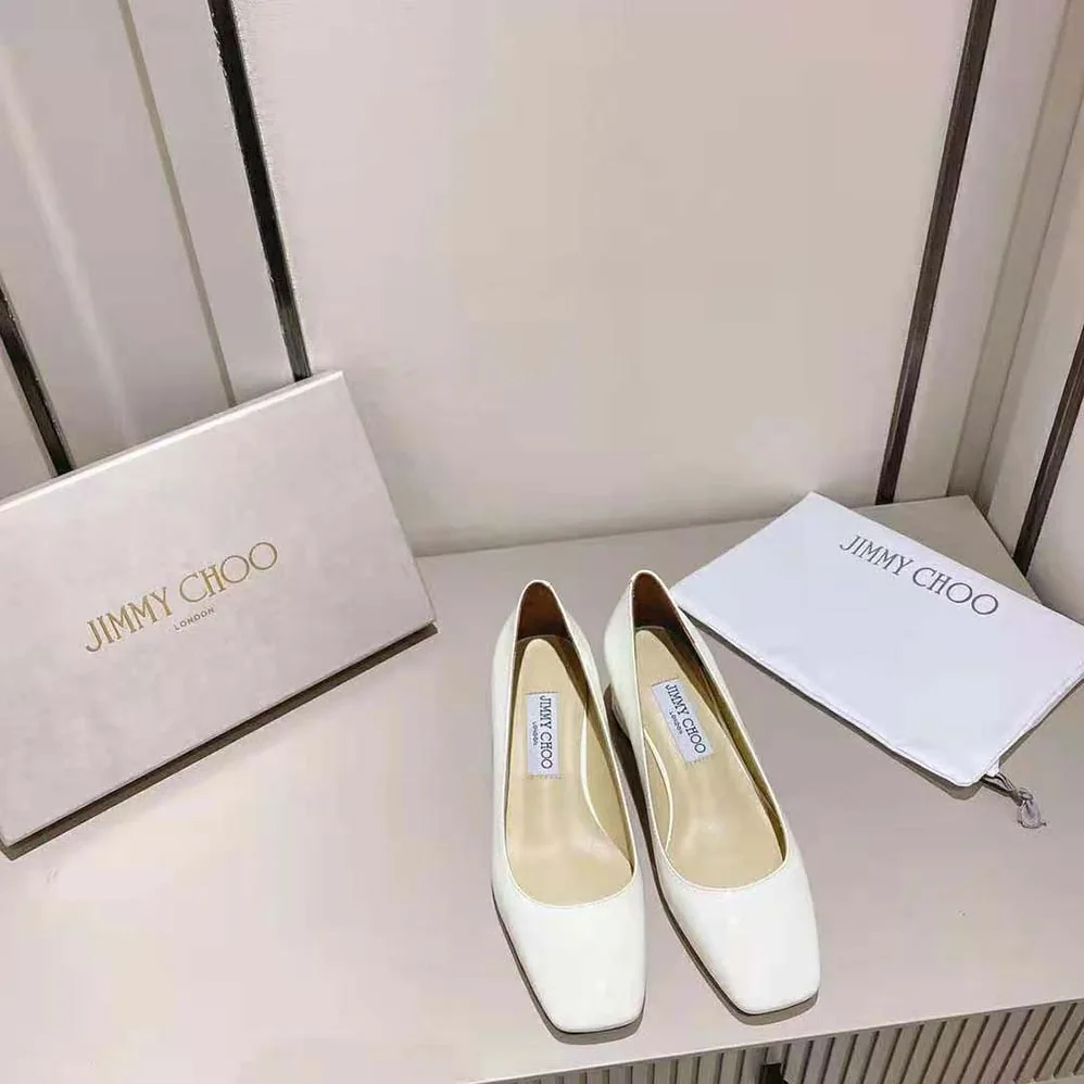 Jimmy Choo Rydea Pump 45 Latte Nappa Leather Pumps for Women