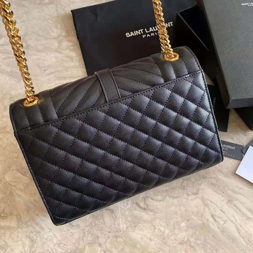 Saint Laurent YSL Envelope Medium Bag in Mix Matelasse Grain DE Poudre Embossed Leather for Women Saint Laurent YSL Envelope Medium Bag in Mix Matelasse Grain DE Poudre Embossed Leather for Women