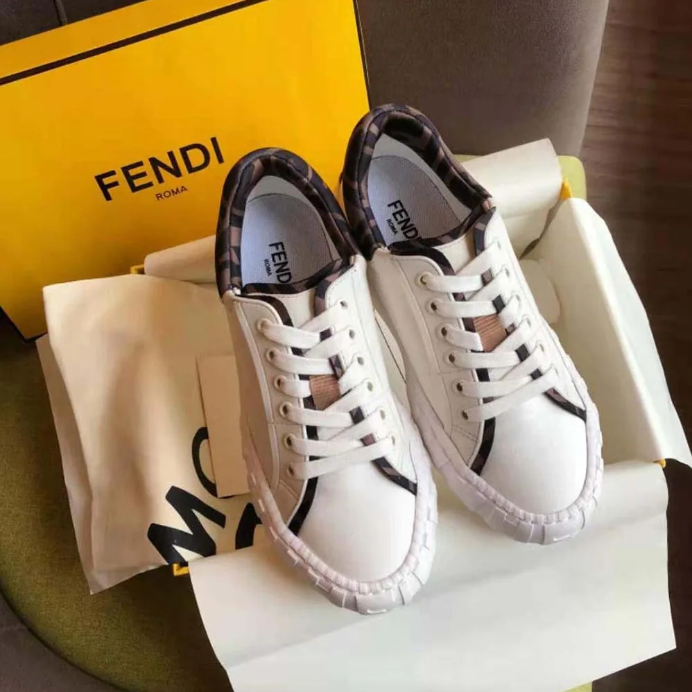 Fendi Force White Canvas and TPU Low for Women in Tops Fendi Force White Canvas and TPU Low for Women in Tops