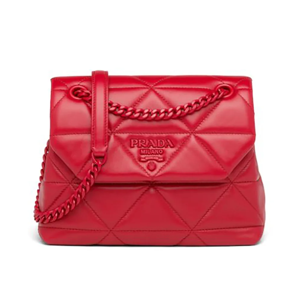 Prada Small Nappa Leather Prada Spectrum Bag for Women in Red