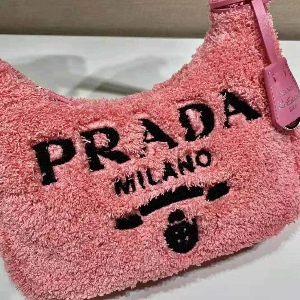 Prada Re-Edition 2000 Terry Mini-Bag for Women in Pink