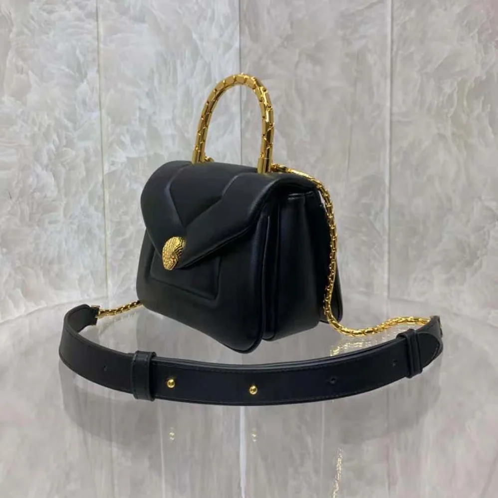 Bvlgari Serpenti Reverse Top Handle for Women in Black Bvlgari Serpenti Reverse Top Handle for Women in Black