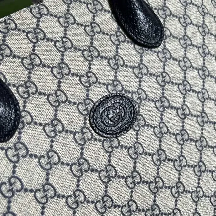 Gucci Tote Bag With Interlocking G Beige And Blue / Gucci Tote Bag With Interlocking G Beige And Blue /