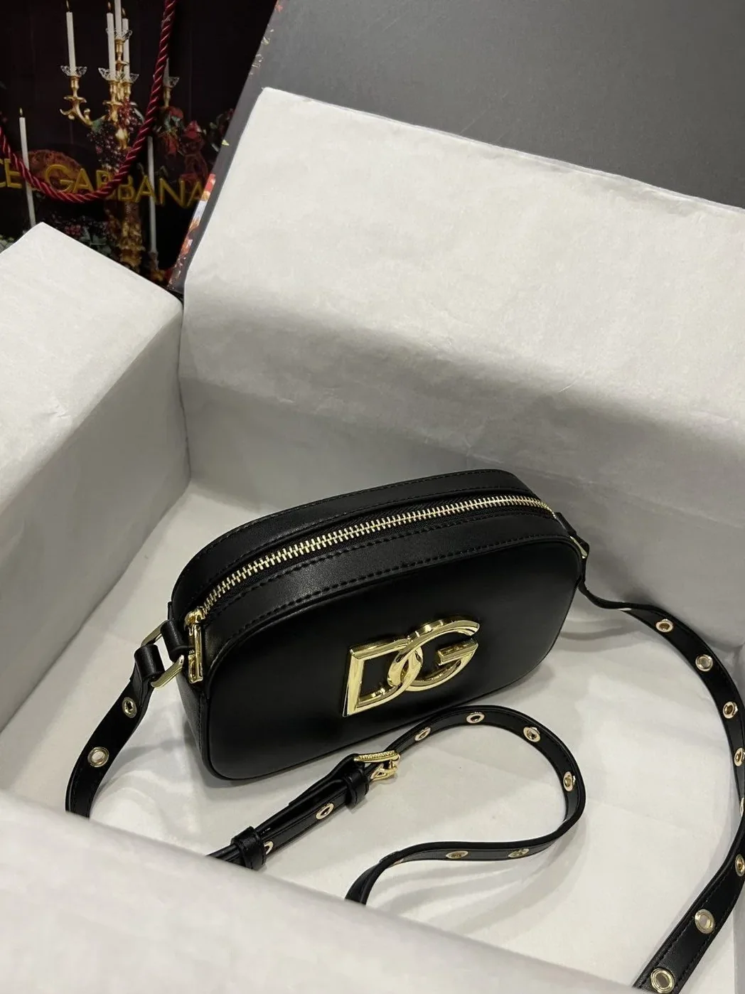 Dolce & Gabbana Crossbody 3.5 Bag Black / DG BB7095AW57680999