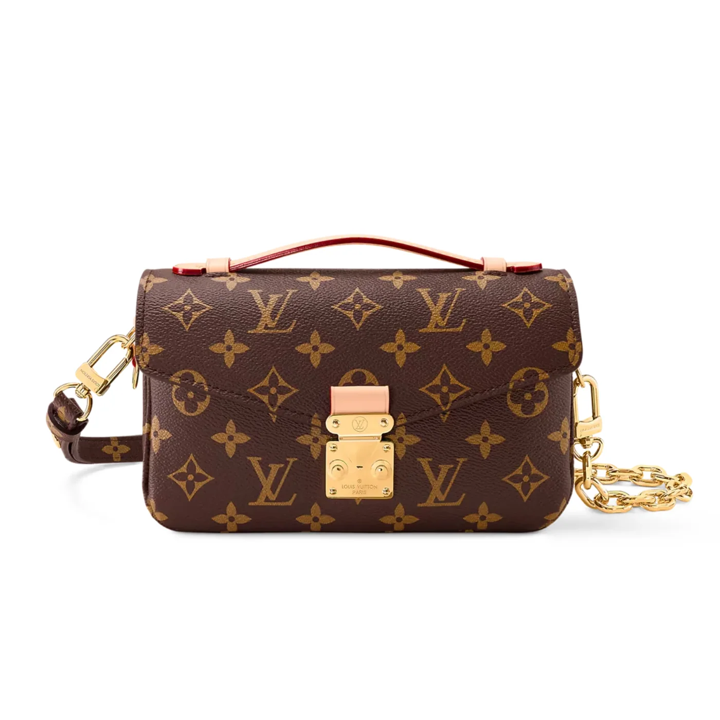 Louis Vuitton Pochette Metis East West Shoulder Bag / Brown Monogram Canvas Gold Hardware ?