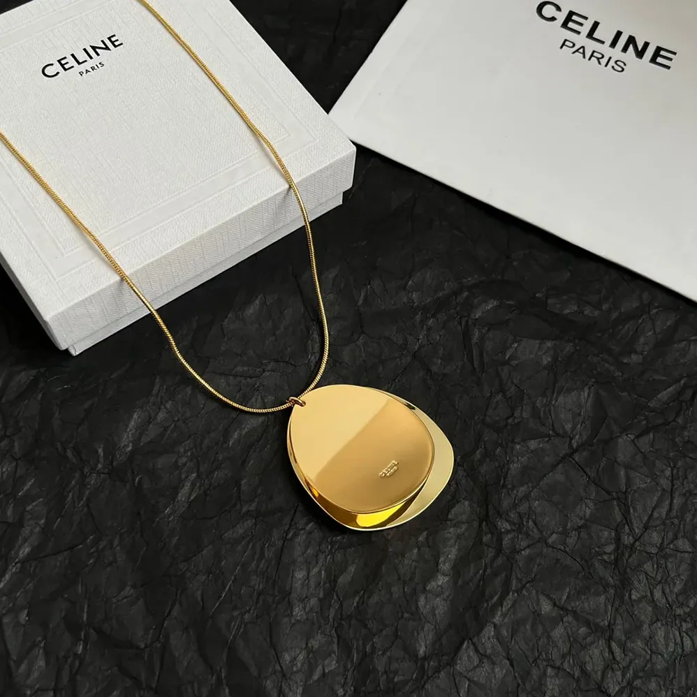 Celine Petale Necklace in Brass with Gold Finish for Women Celine Petale Necklace in Brass with Gold Finish for Women