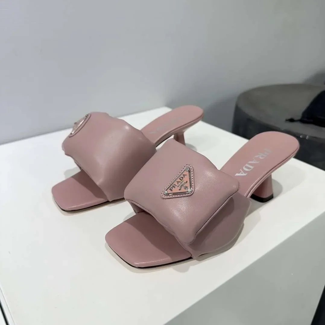 Prada Soft Padded Nappa Sandals Pink Prada Soft Padded Nappa Sandals Pink