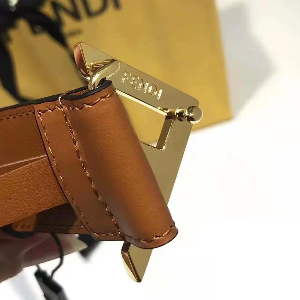Fendi Brown Leather Belt for Women Fendi Brown Leather Belt for Women