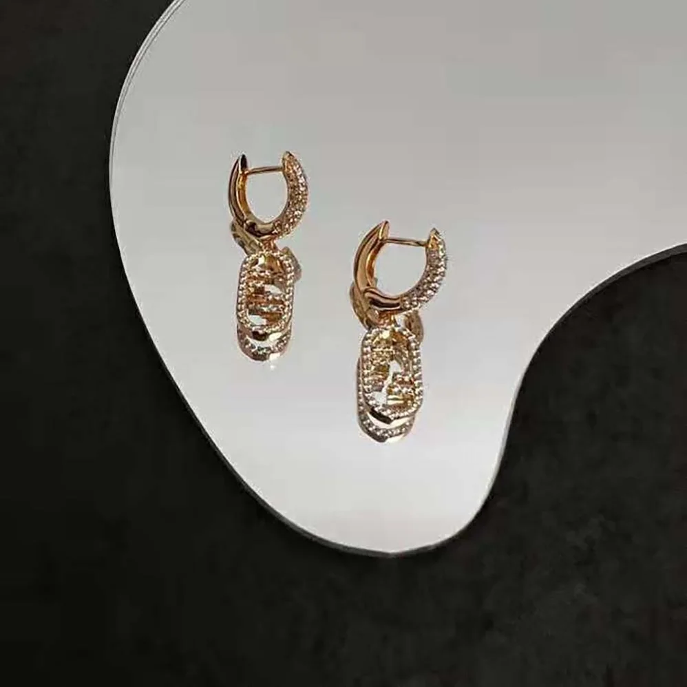 Fendi Hoop Earrings with Fendi O'Lock Pendant for Women