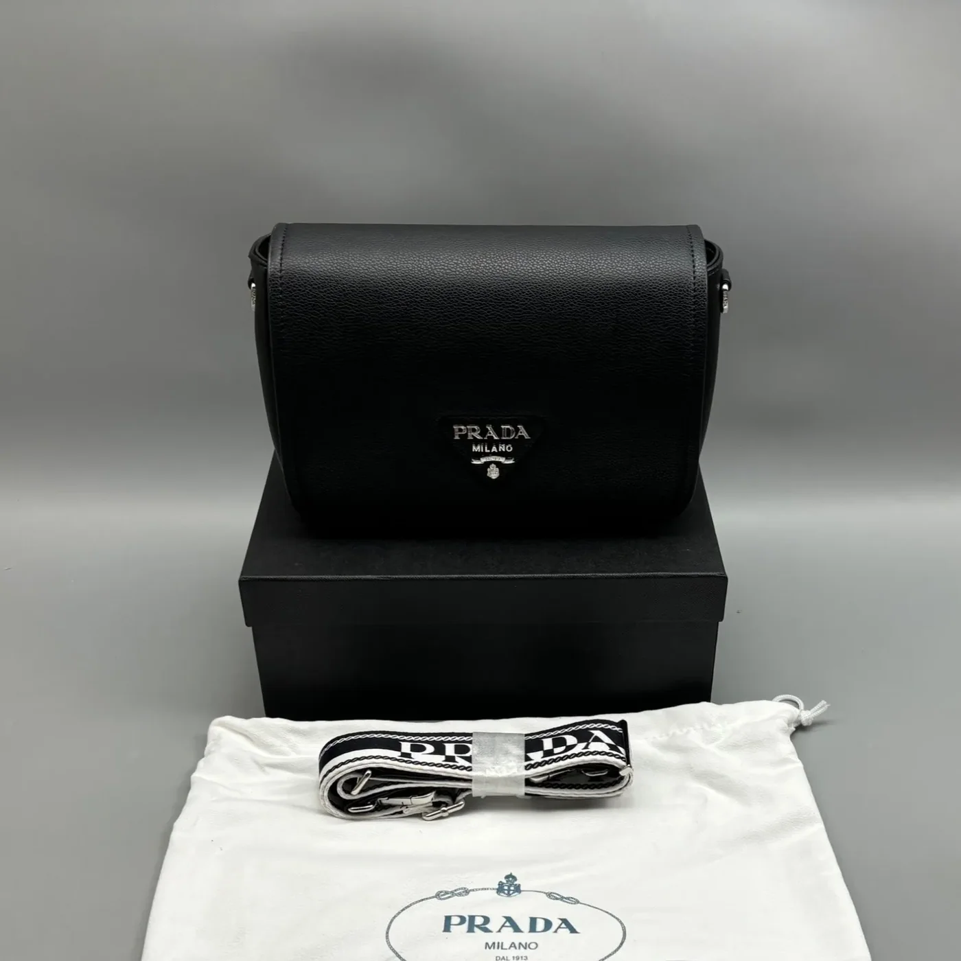 Small Shoulder Bag In Black / 1BD314_2DKV_F0002_V_3OO Small Shoulder Bag In Black / 1BD314_2DKV_F0002_V_3OO