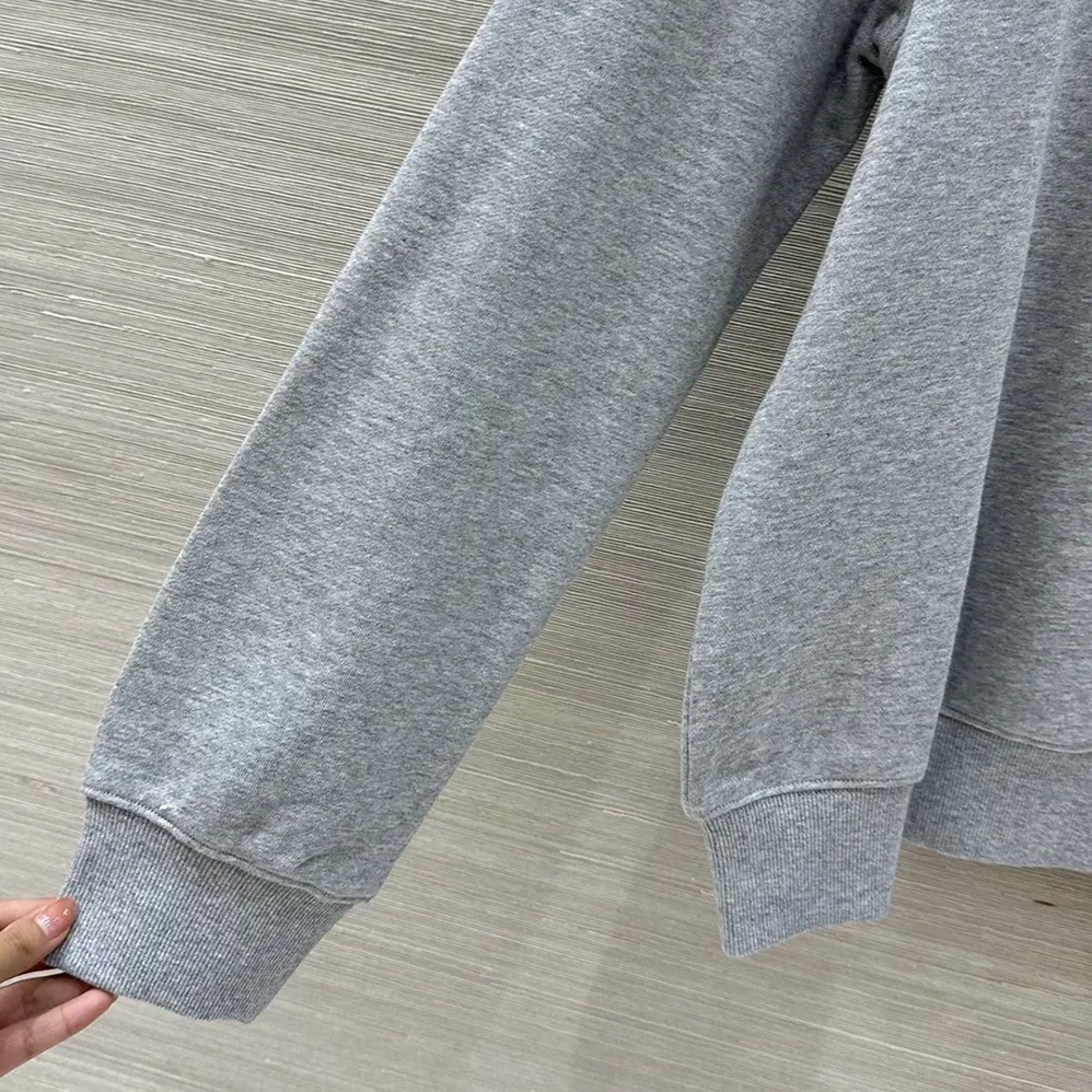 Miu Miu Zippered Cotton Fleece Jacket for Women Miu Miu Zippered Cotton Fleece Jacket for Women