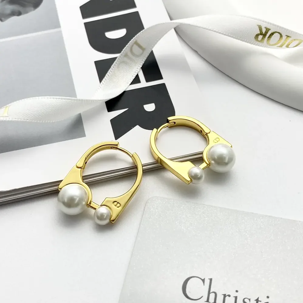 Dior Medium Dior Tribales New Look Earrings Gold-Finish and Silver for Women in Finish Metal