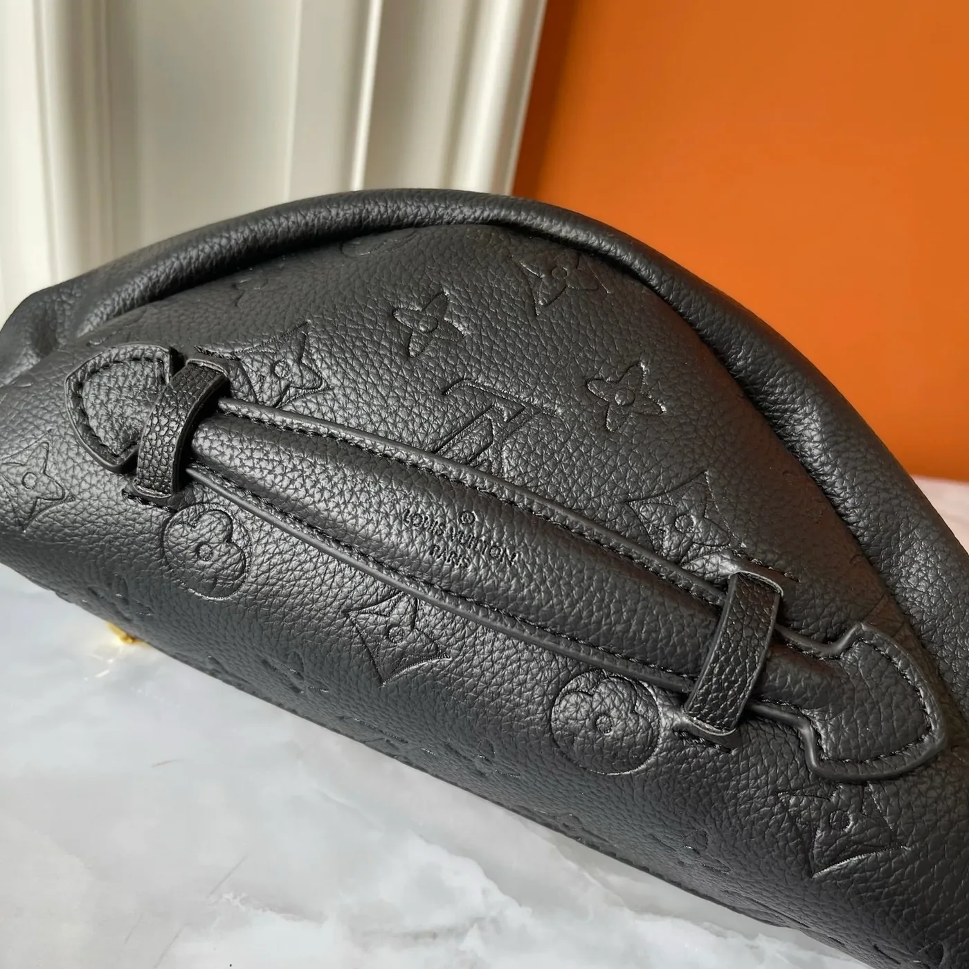 Louis Vuitton Bumbag / Black Monogram Empreinte Gold Hardware