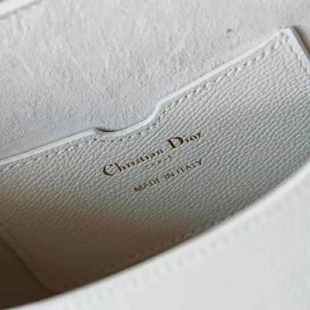 Dior Medium Dior Bobby Bag Grained Calfskin with Whipstitched Seams for Women in White Dior Medium Dior Bobby Bag Grained Calfskin with Whipstitched Seams for Women in White