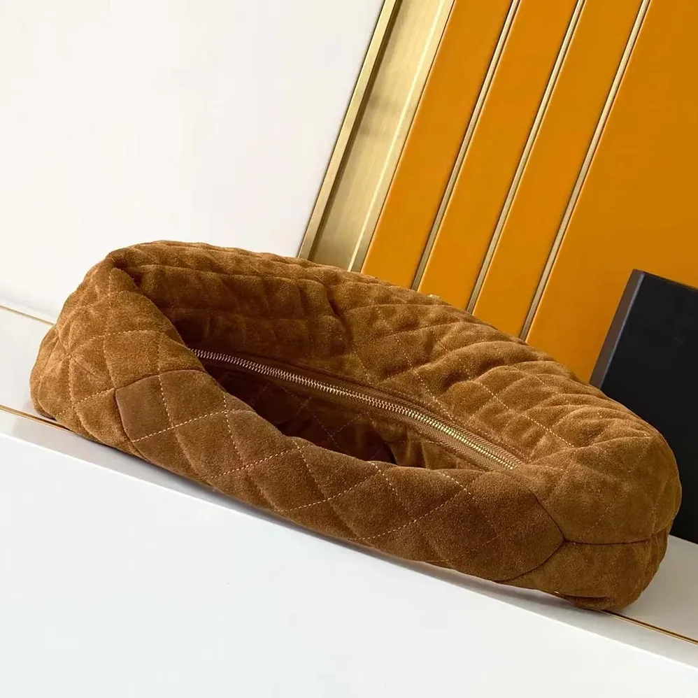 Saint Laurent YSL Icare Hobo In Quilted Suede Brown for Women Saint Laurent YSL Icare Hobo In Quilted Suede Brown for Women