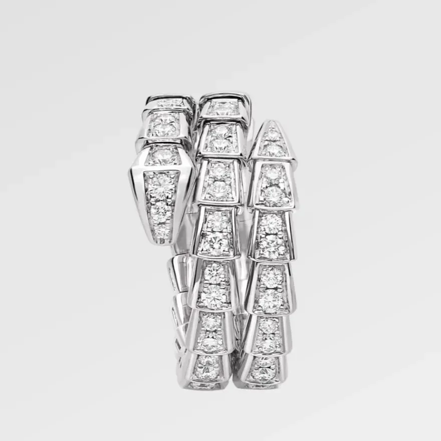 Bvlgari Serpenti Viper Ring White Gold