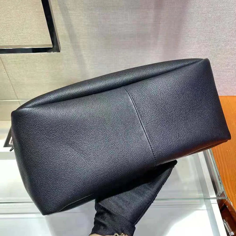 Prada Soft Leather Tote for Women in Black Prada Soft Leather Tote for Women in Black