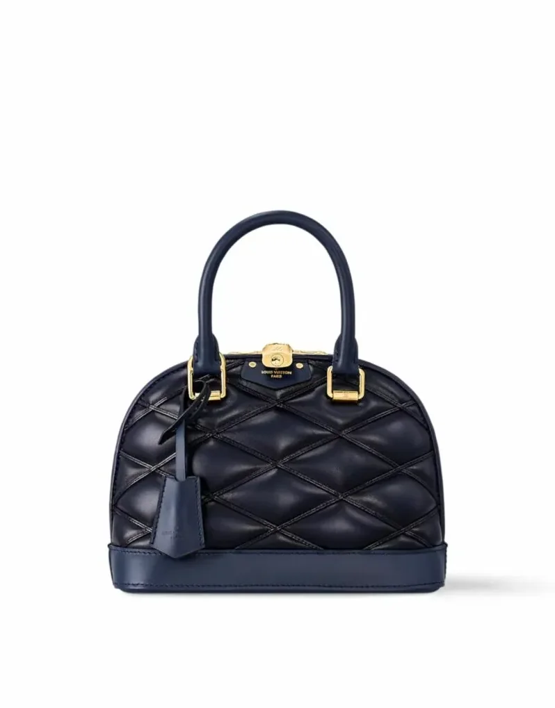 Louis Vuitton Alma BB Bleu Marine Bag - 9.3 Inches/ Louis Vuitton Alma BB Bleu Marine Bag - 9.3 Inches/