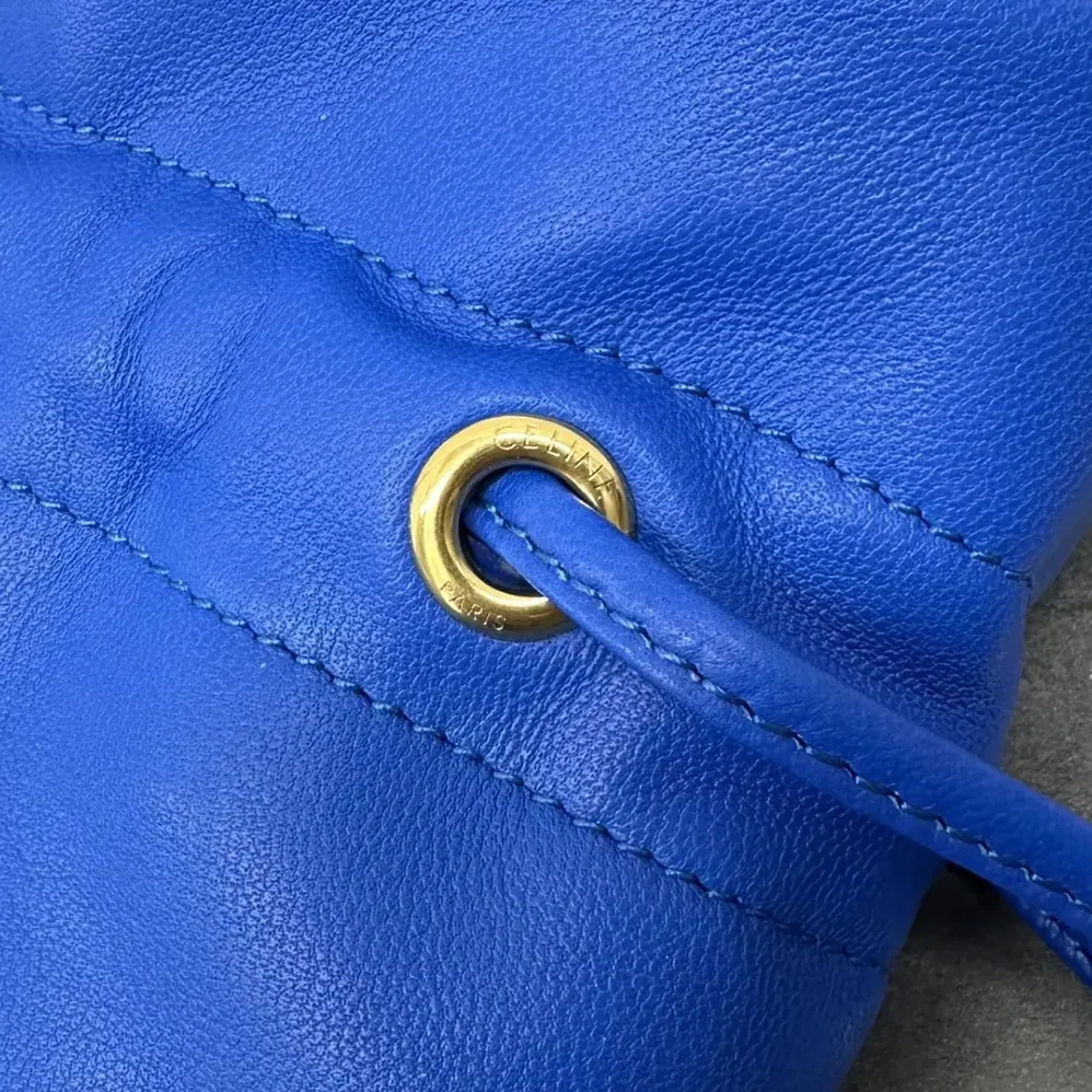 Celine Small Crystal Pouch in Lambskin for Women in Blue