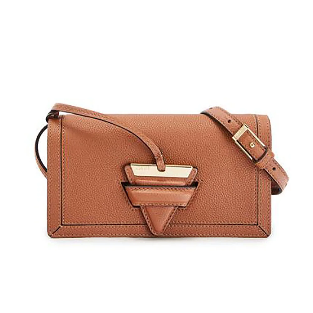 Loewe Mini Barcelona Soft Bag in Soft Grained Calfskin for Women in Brown