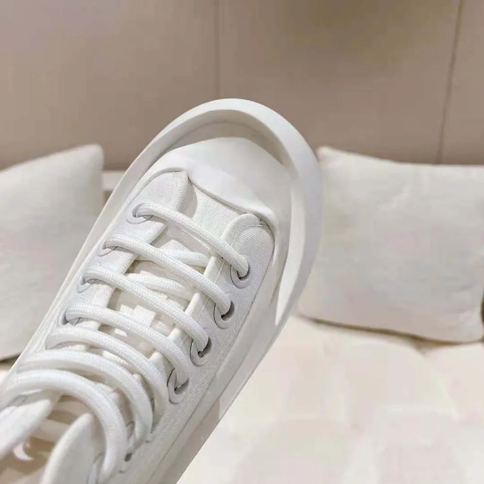 Bottega Veneta Jumbo Sneaker Nylon High Top Lace-up Sneakers for Unisex in White Bottega Veneta Jumbo Sneaker Nylon High Top Lace-up Sneakers for Unisex in White
