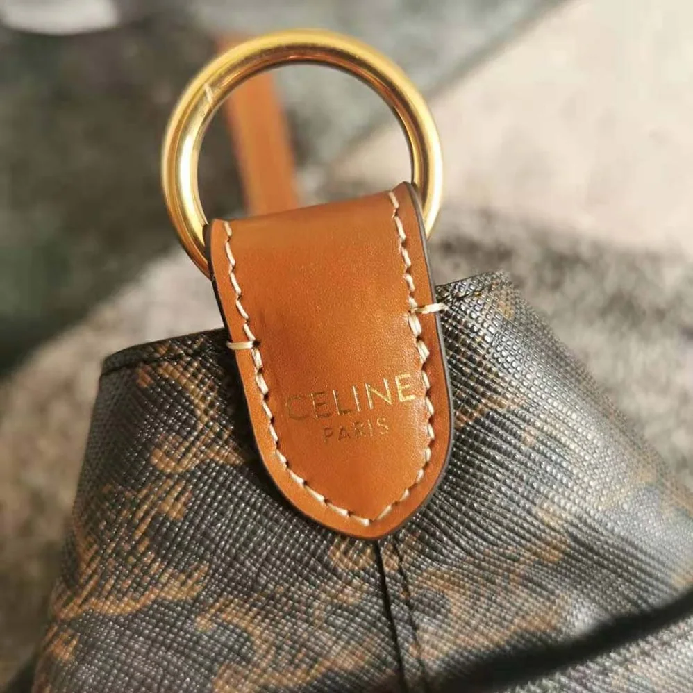 Celine Strap Box in Triomphe Canvas and Calfskin for Women Celine Strap Box in Triomphe Canvas and Calfskin for Women
