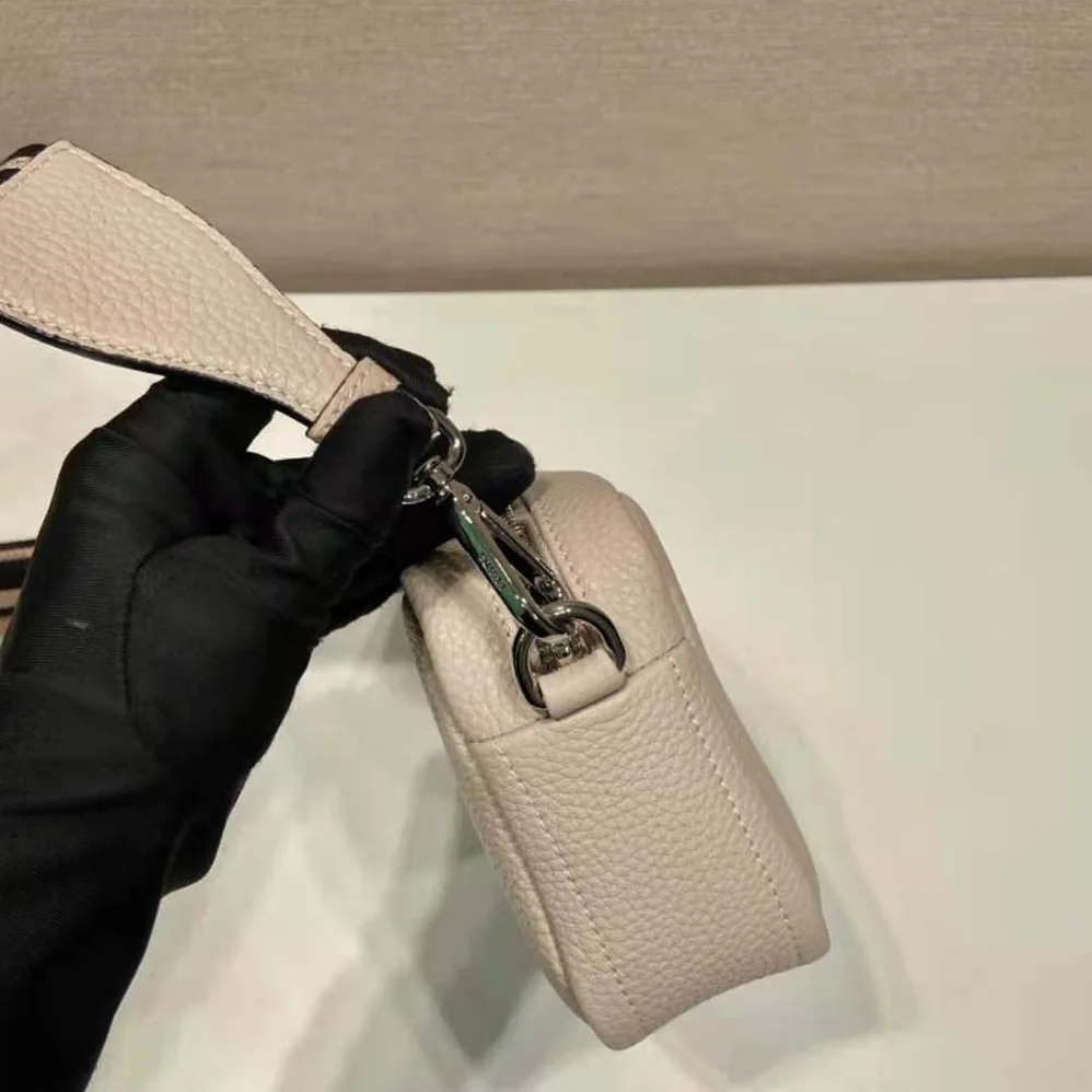 Prada Small Leather Bag for Women in Sandy