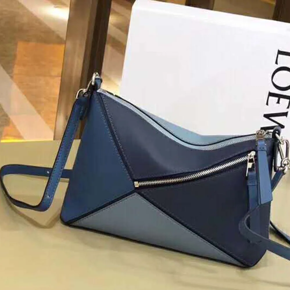 Loewe Puzzle Small Bag Varsity Blue Multitone for Women Loewe Puzzle Small Bag Varsity Blue Multitone for Women