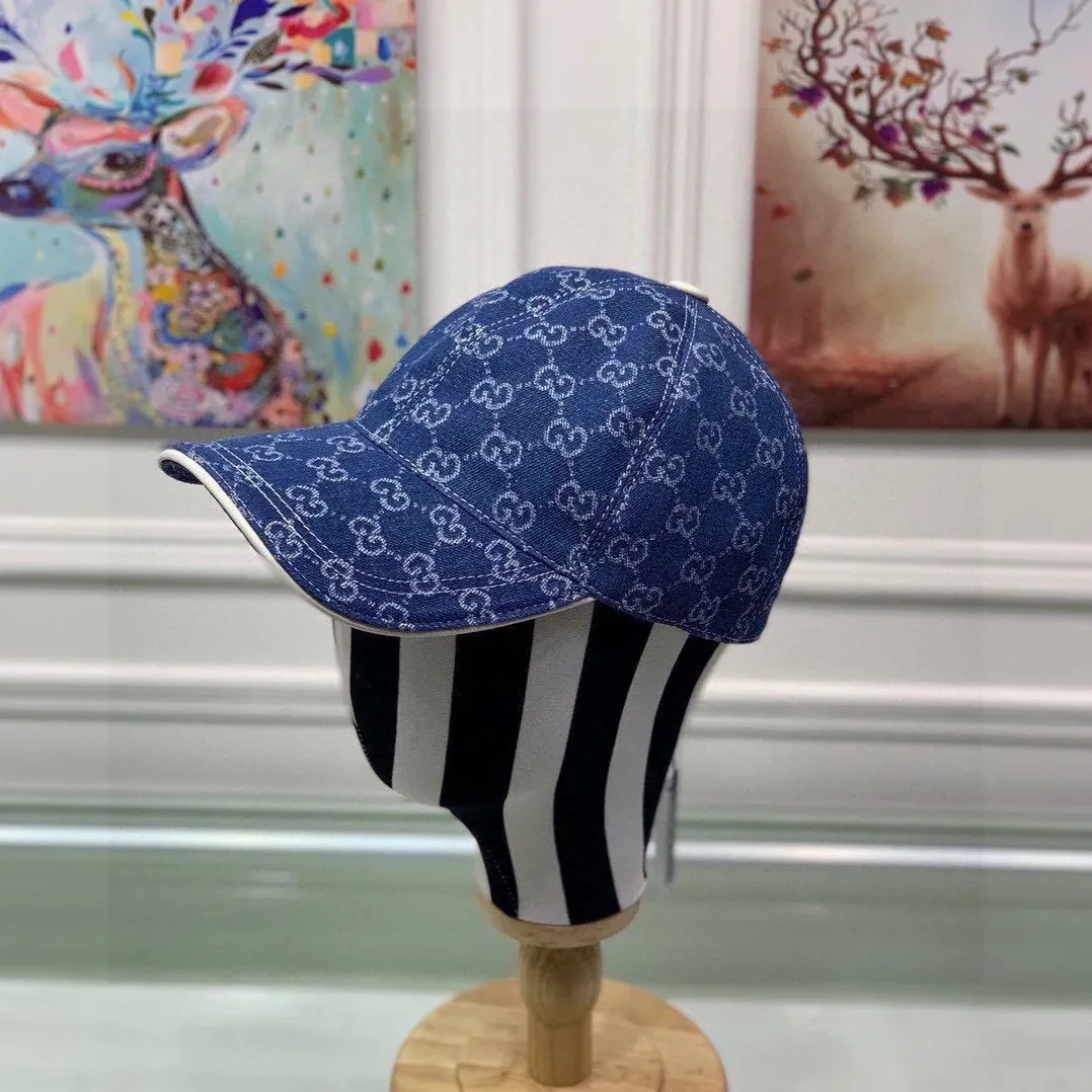 Gucci Denim Baseball Hat Blue GG