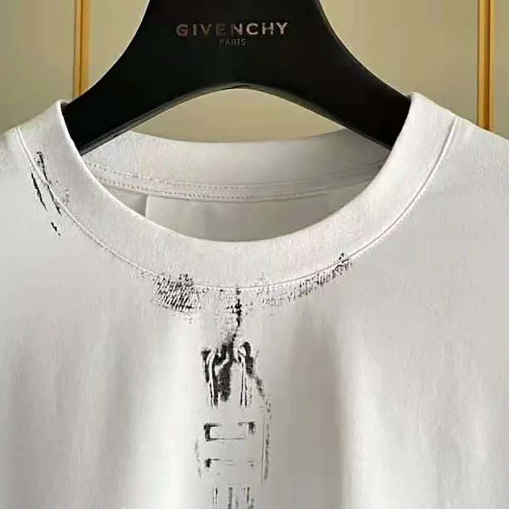 Givenchy Trompe Loeil Effect T-Shirt for Men in White