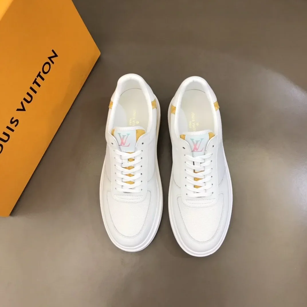 Louis Vuitton Rivoli Sneaker Monogram Metallic Canvas White in Yellow Louis Vuitton Rivoli Sneaker Monogram Metallic Canvas White in Yellow